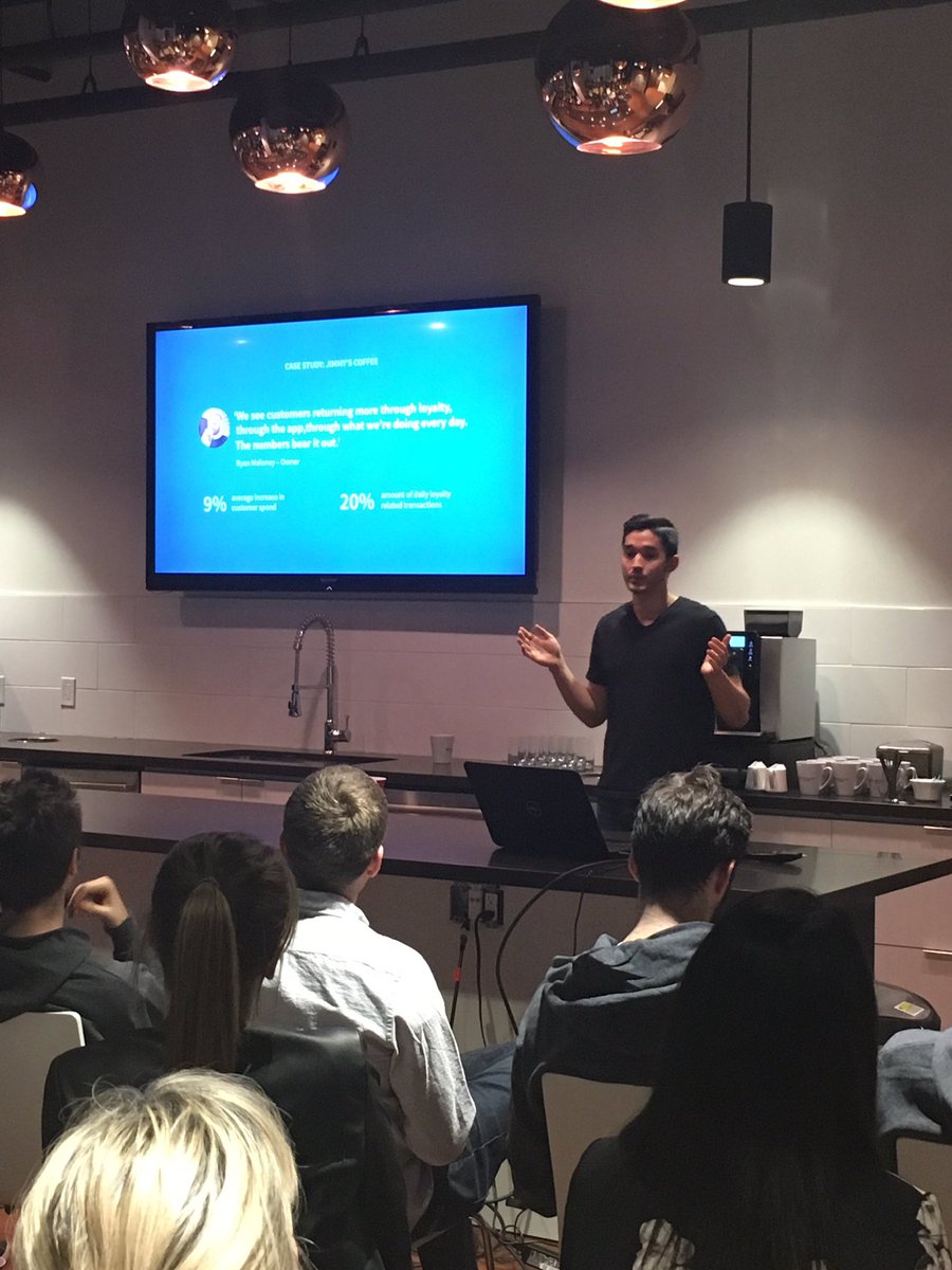 RestaurantsCA's tweet photo. 5th speaker: @get_ReUp and their customized apps allowing businesses to better understand their customers and increase their profits. https://t.co/fSi228WAQ3