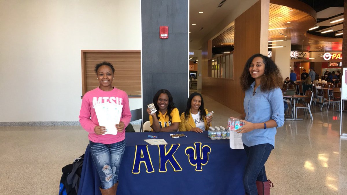 AkpsiMT's tweet photo. Our efforts to inspire campus to have a better Monday was a success✔️! Thank you to everyone who came out to support Motivational Monday tabling🌟. #zetapsi1965 #motivationalmonday #beinspired #truebluemove https://t.co/mnwDMU4y2y