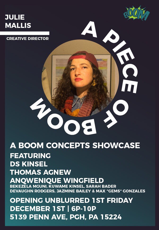 Thomas_JENESIS's tweet photo. The Leadership - @juliemallisart @SopranoWing &amp; @DSKinsel will be presenting work this Friday for “A Piece Of BOOM” at @BOOMConcepts. 6P-10P w/ light food and drinks. https://t.co/i7xCPMQNzK