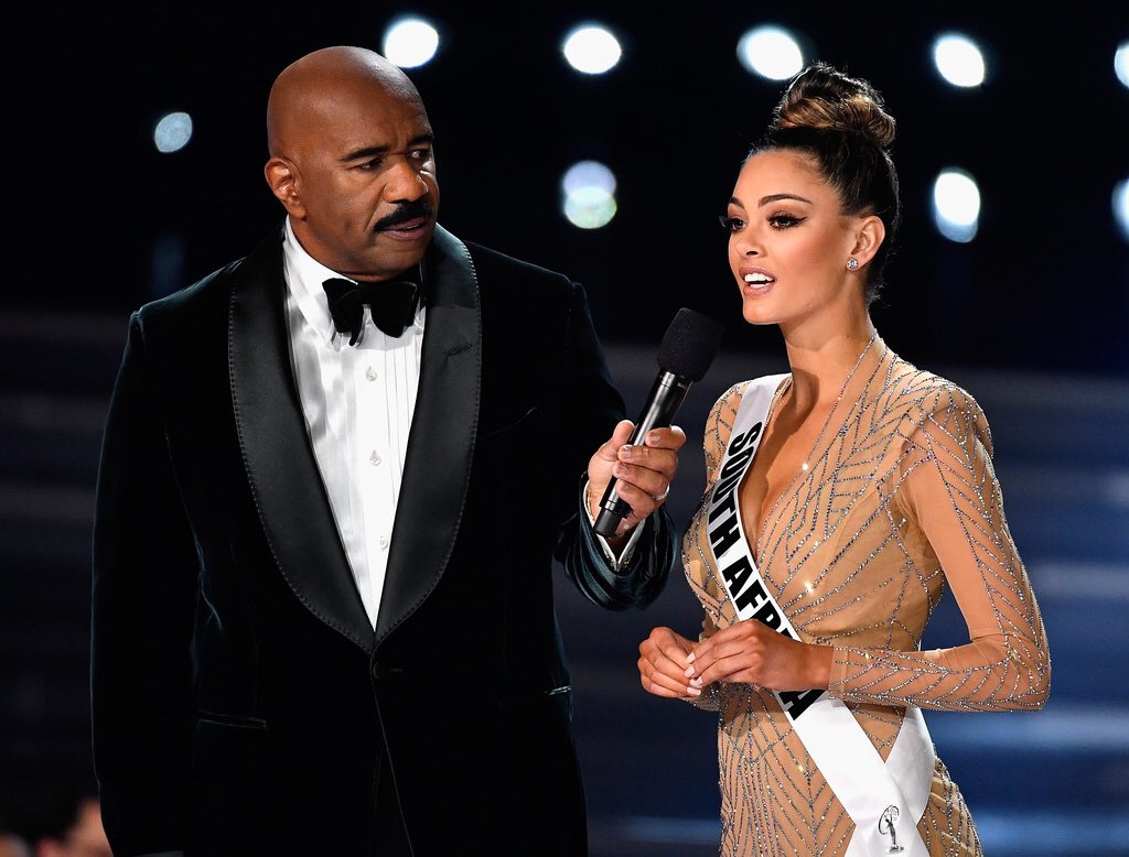 MissUniverse's tweet photo. "As Miss Universe, you have to be confident in who you are as an individual. A Miss Universe is a woman that has overcome many fears and by that, she is able to help other women overcome their fears... And I think that is exactly who I am." - #MissUniverse 2017 @DemiLeighNP https://t.co/EFHrtAiYta