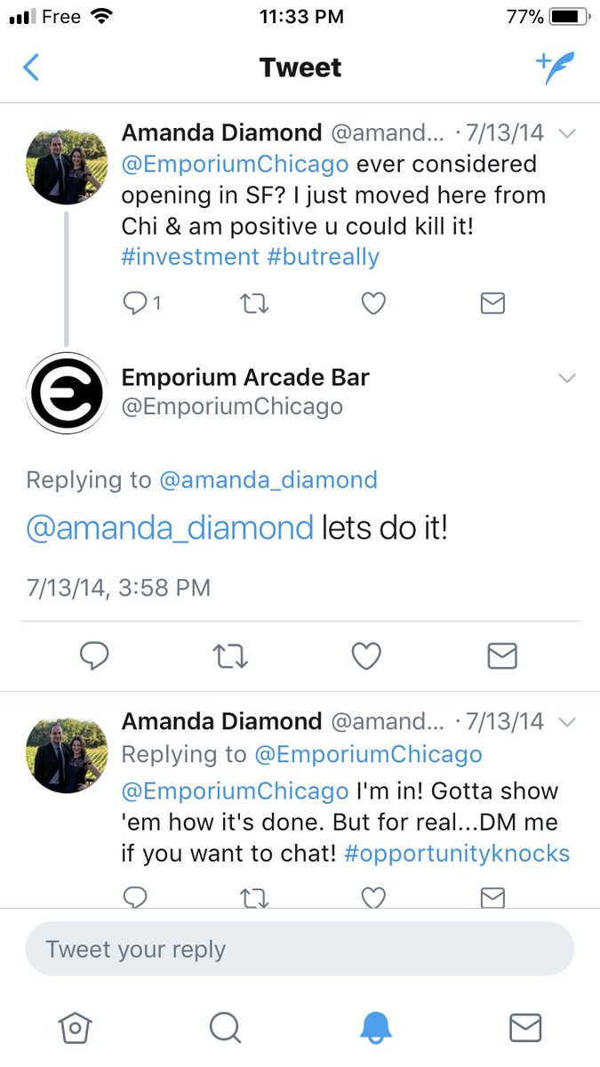 amanda_diamond's tweet photo. @EmporiumChicago 3 years ago I asked you to come to SF! Can’t believe I moved away right before you finally arrived. Next stop...Paris please! https://t.co/7SfuCO7vv0