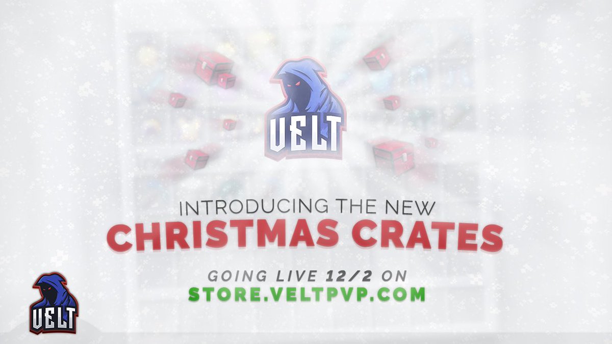 VeltPvP's tweet photo. The Christmas Crate is almost here! 🎁

This crate releases on December 2nd at 12:00 AM EST via https://t.co/otysHSwoN0. 📆

Retweet &amp; Follow for a chance to win TEN Christmas Crate Keys! ☃️ https://t.co/Uvng5SyzAQ