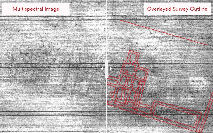 MicaSense's tweet photo. Check out our newest blog post: Using multispectral imaging to detect ancient man-made structures #Archaeology #MultispectralImagery https://t.co/NfJN5on2Pq https://t.co/wxtI9EfBaL