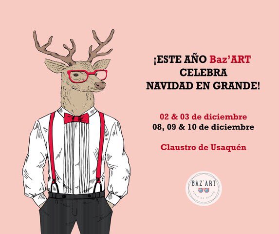 PROPAIS's tweet photo. ¡No puedes faltar!
Los esperamos en #BazART, una feria llena de creatividad y talento #Colombiano donde nuestros protagonistas son ustedes.
@PROPAIS apoyando el talento colombiano.
#CompraColombiano #Navidad #CompraConElCorazon https://t.co/xzUZ7J718b