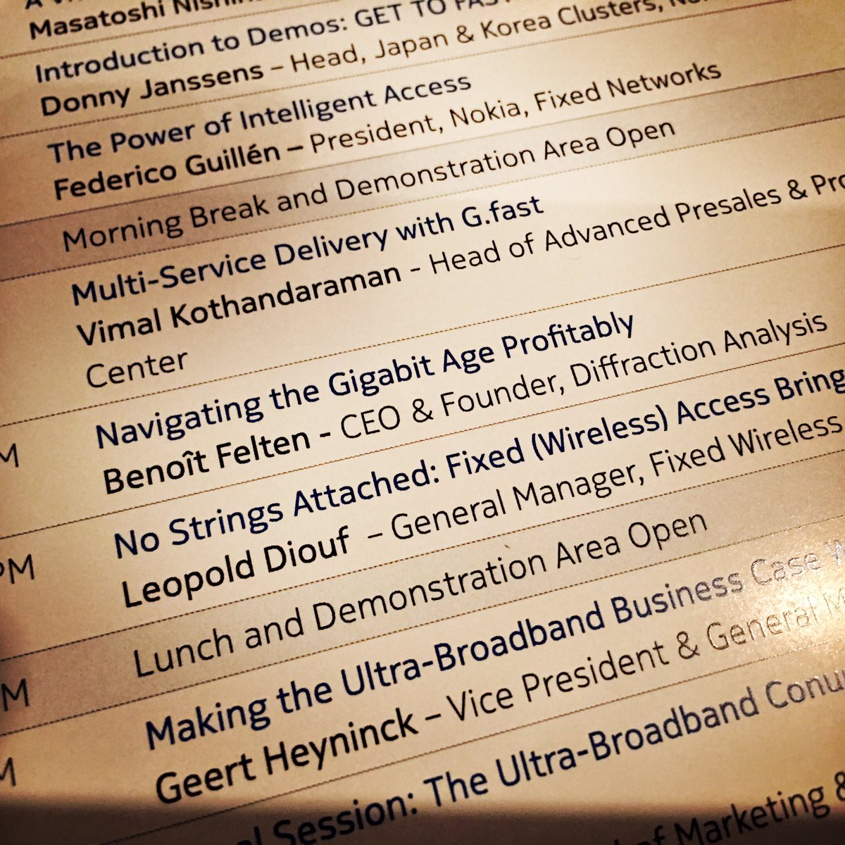 fiberguy's tweet photo. Speaking at @nokia's GTFF in Tokyo this morning. #excited #fixedaccess #japan https://t.co/MWJQqXw18P