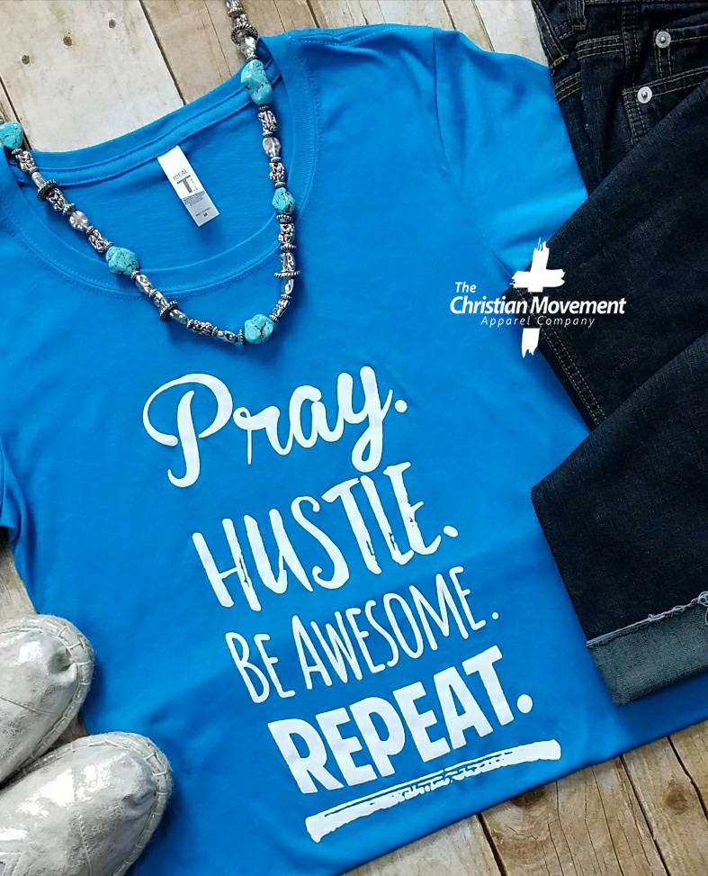 Pray.. Hustle... Be Awesome...Repeat...! You can do this..God has made you capable!
***Order at cmtees.com ***
#pray #Godlyhustle #beawesome #ableandcapable #chritstiantees #holytees #prayerlife #PrayerWorks #PrayAlways #christianbusiness #christianmovement #cmtees