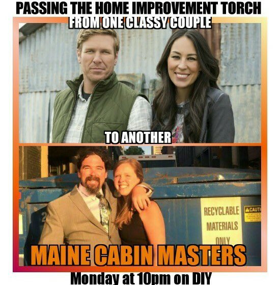 Someone made this for us- we thought it was hilarious! #maine #fixerupper #diy #hgtv #premiere #tonight