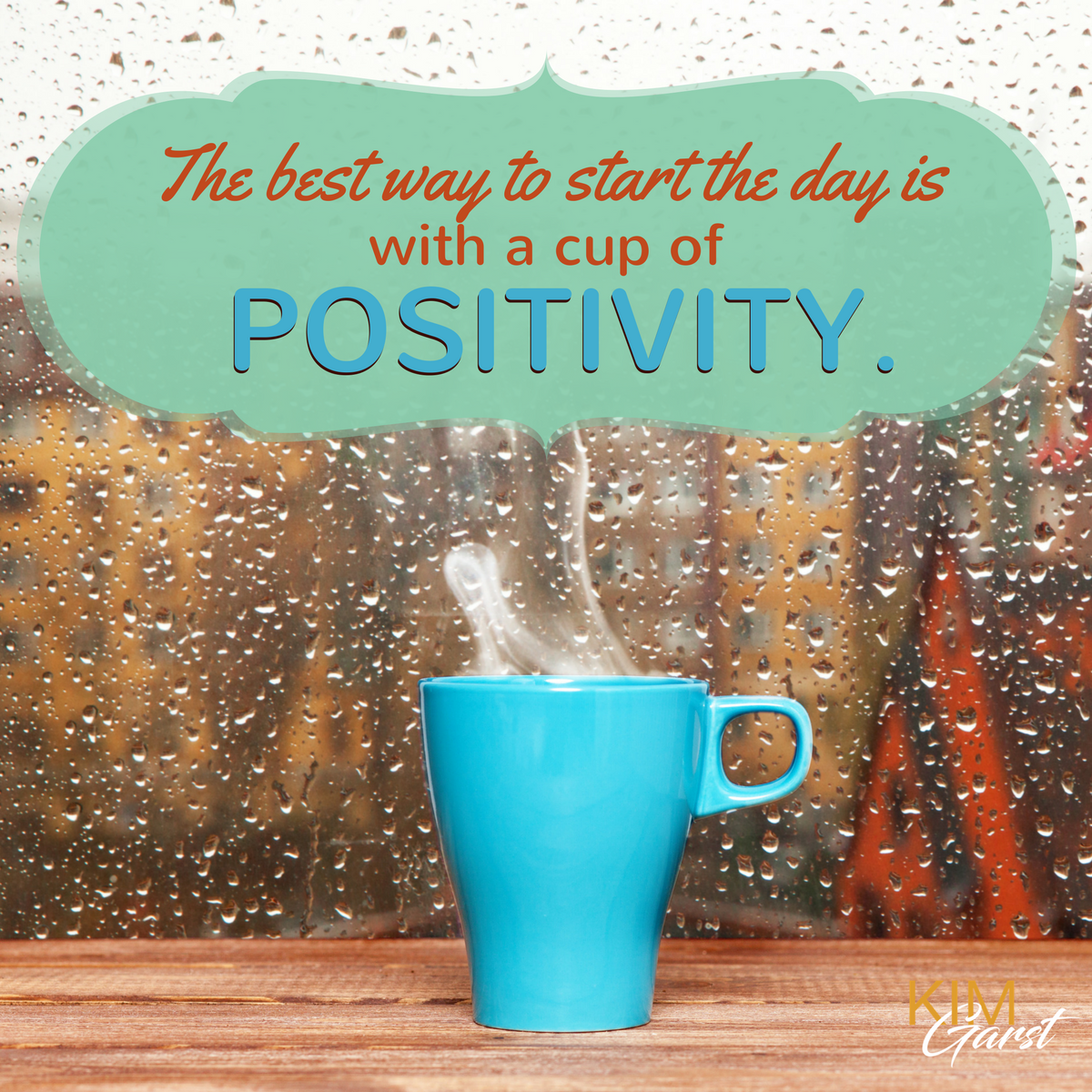 Who has that positive vibe going this morning? Top of the morning to you BTW!