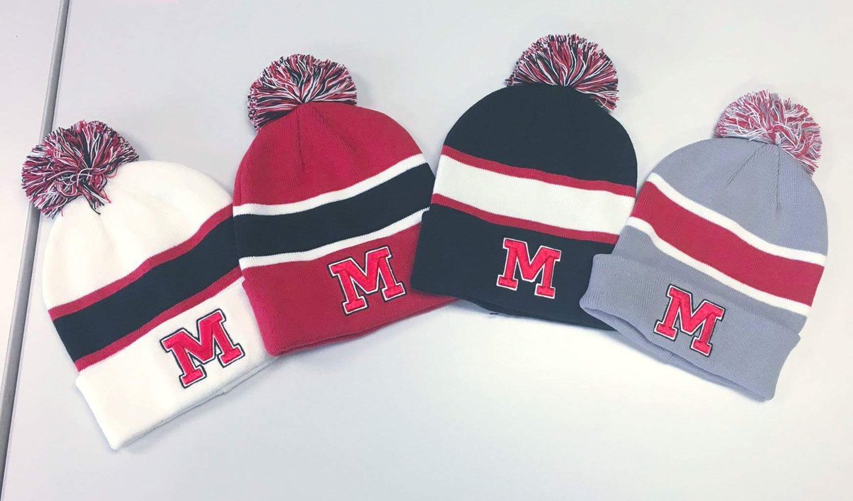 New stocking hats at The Hawks' Nest! Just in time for the holidays! Open tomorrow from 3-4 and during the home basketball game 630-8! See you there!