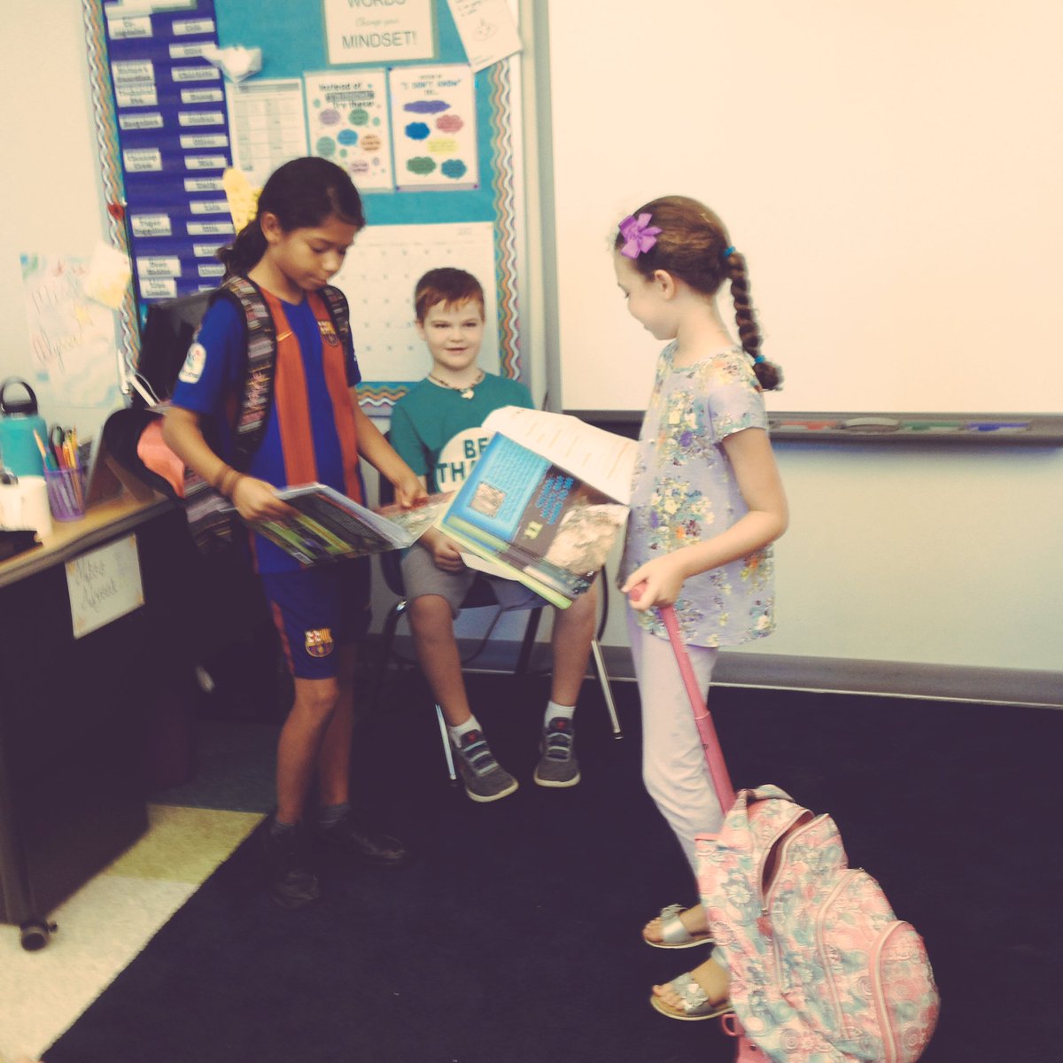 MbrockAlyssa's tweet photo. A few performances this week include miming out spelling words and a play based on the novel "Wonder."  #cisinspires #issedu https://t.co/dMwCjomhOg