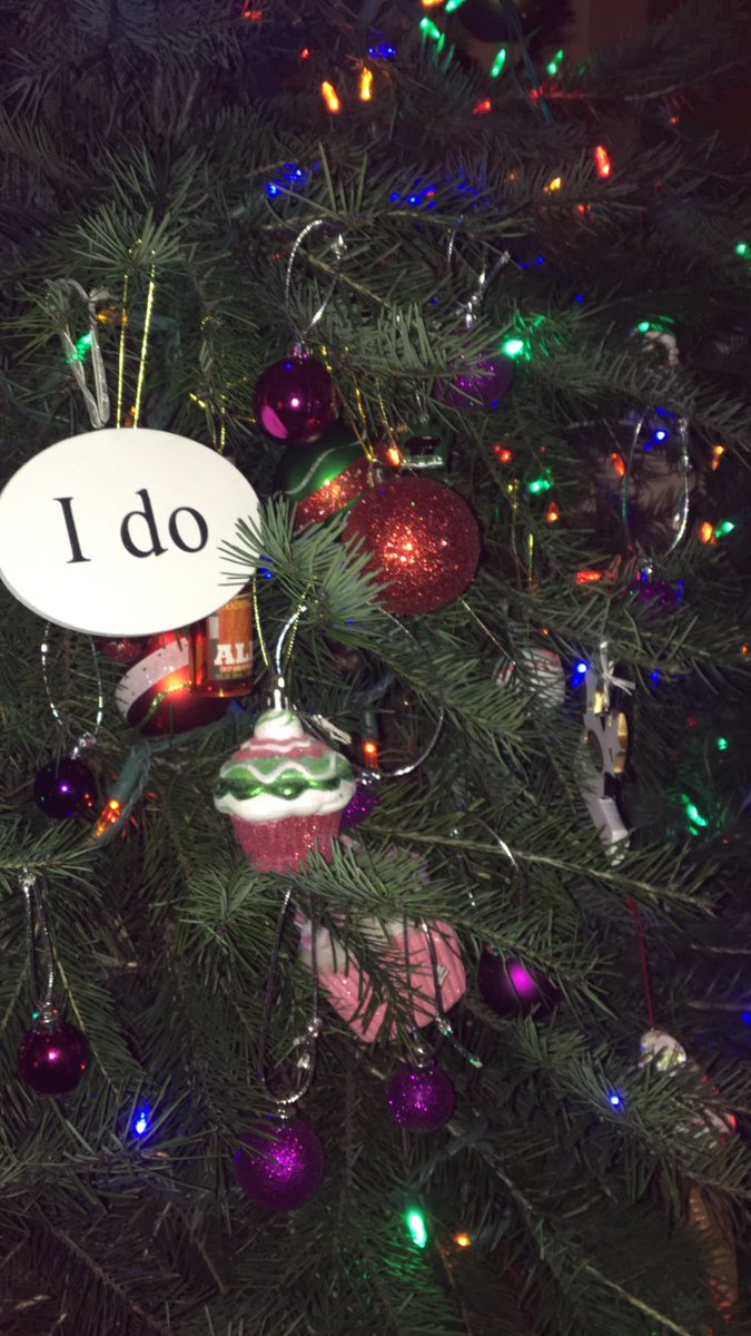 MommaBundyx2's tweet photo. Only parents will understand the struggle/battle of the ornaments on the Christmas tree! I'm taking bets on how long the ornaments will stay on these few branches before they end up in the floor! #preschoolerdecorating #goodthingimnotocd https://t.co/YG0sfL2AMy