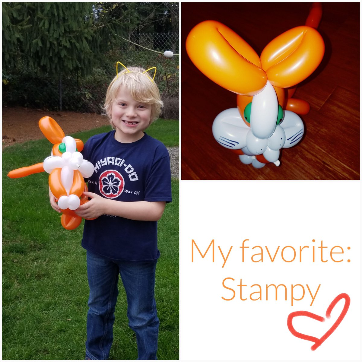 /It's a Lovely World with my <a href="/stampylongnose/">Stampy Cat</a> balloon #StampyCat #Stampy #StampyLongNose #LovelyWorld