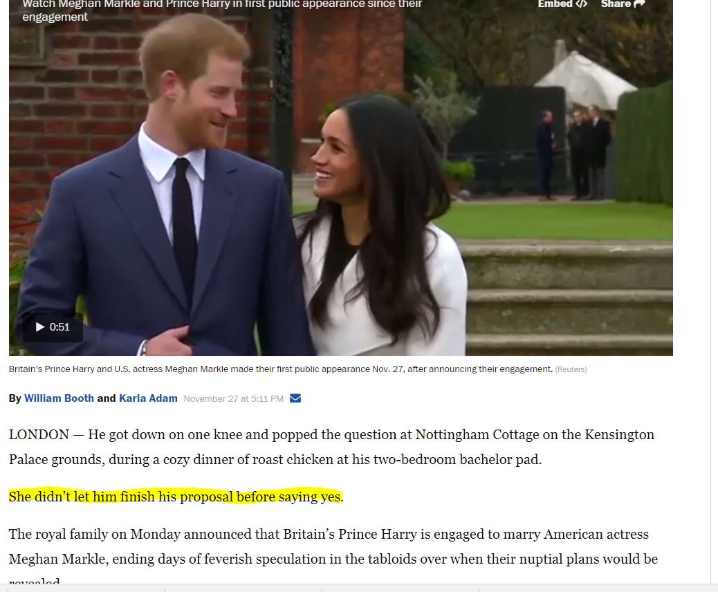 MCSolarWind's tweet photo. Poor bloke couldn't even make it through his proposal without being interrupted... #lethimfinish #signsofthingstocome #bloke #chap #fellow #lad #Britishthings #ThingsBritsSay #PrinceHarry #PrincessMeghan https://t.co/dhoKJpcoY3
