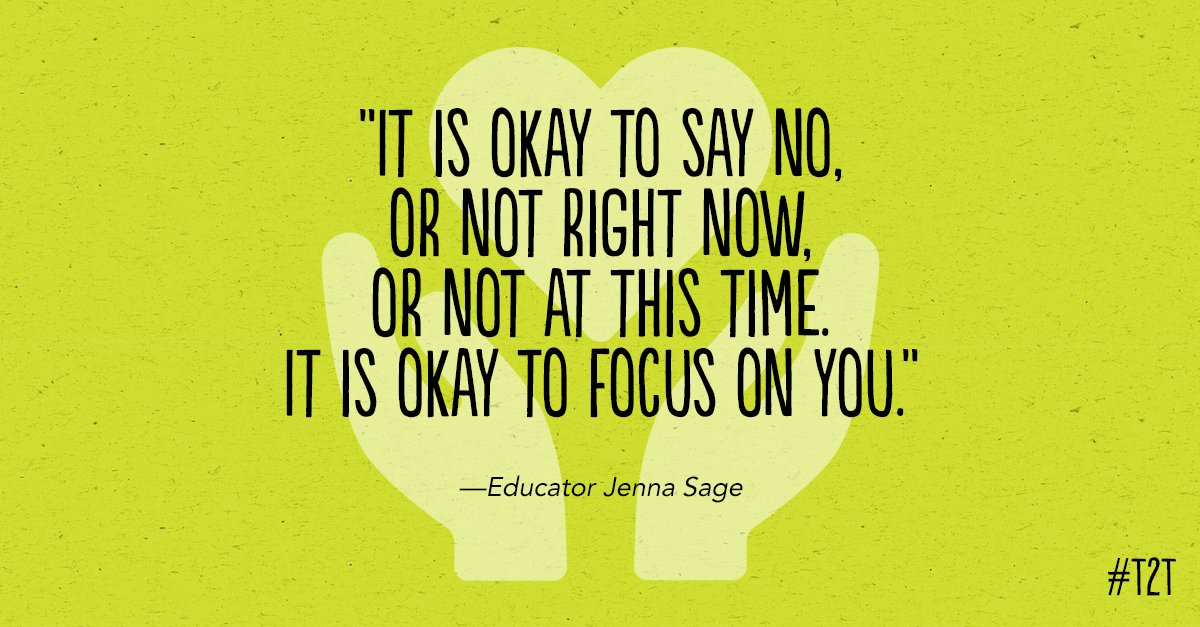 teacher2teacher's tweet photo. Feeling "swept up in the forward motion" of the year? Try four T #selfcare strategies from educator Jenna Sage: https://t.co/FkJHsduSFK https://t.co/lQ0slpYGPN