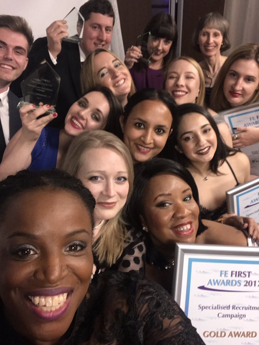 IjeomaOdet's tweet photo. What a night! Eight @cmnoffice marketing awards, 4 Gold, 4 Silver. So proud to of @HannahSkeggs and this award winning team @EHWLC #FEFirsts2017 #GoTeam #WestLondonCollege https://t.co/IVAiCbQrm3