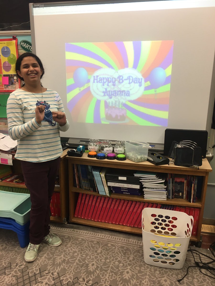 _AmandaFry's tweet photo. Thankful for this all star who celebrated her birthday and also published her first blog post over the break! #NovThanksChallenge https://t.co/03kOwwzg9P