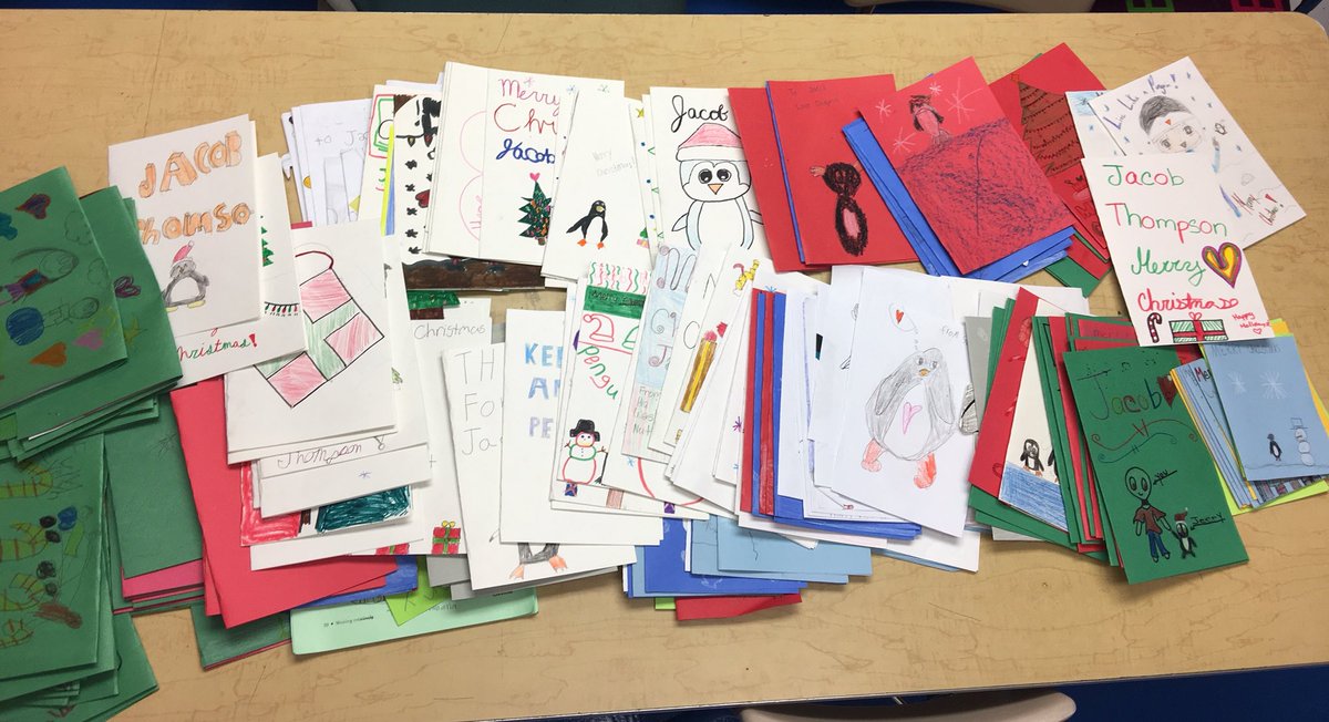 Washington School students help fulfill a wish by making holiday cards for a cancer patient in Maine 🎄#holidaywish #christmaswish <a href="/NutleySchoolsNJ/">NutleyPSD</a>