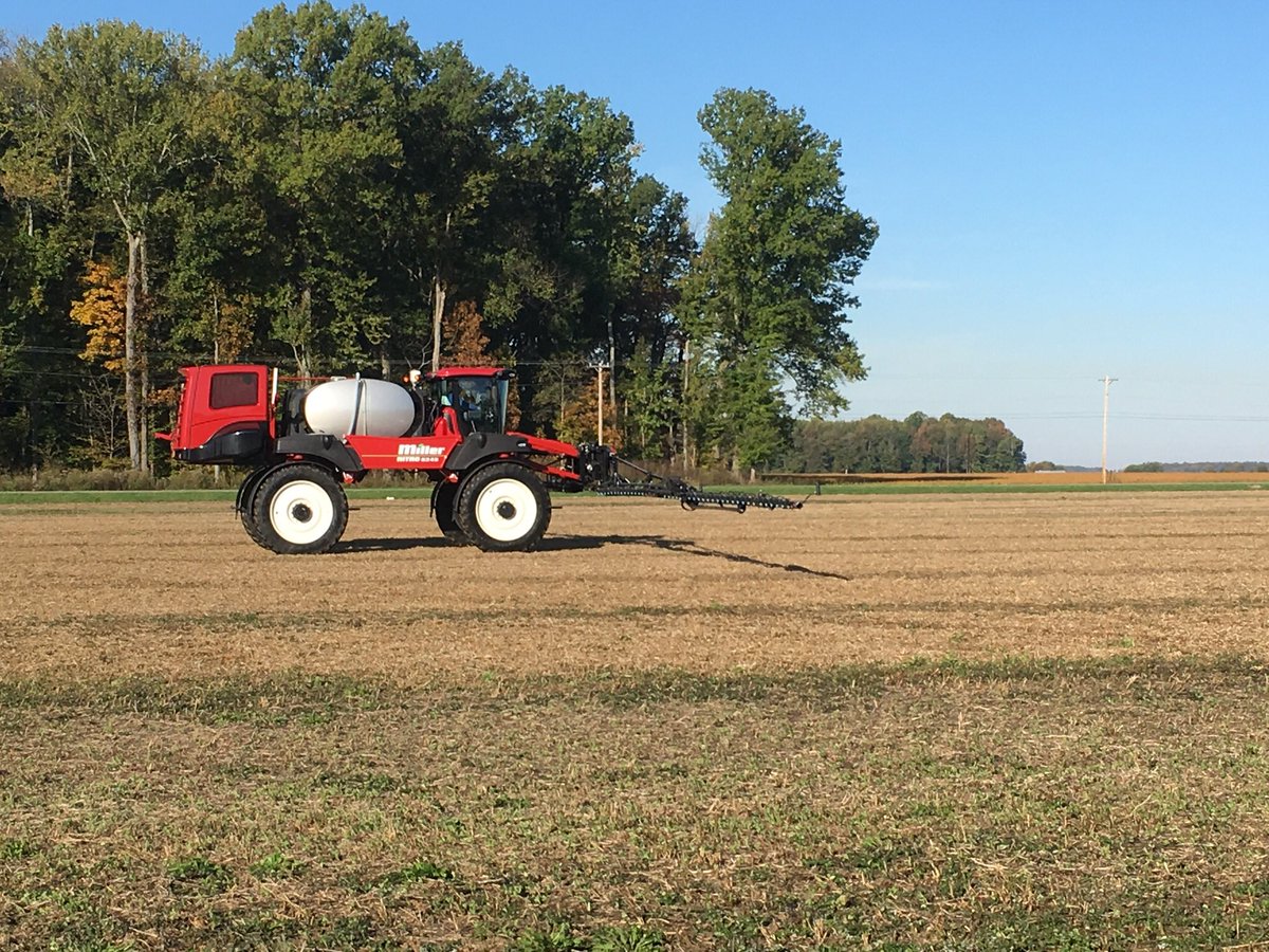 <a href="/MillerSprayers/">MillerSprayers</a> A little early fall field work #MillerMonday