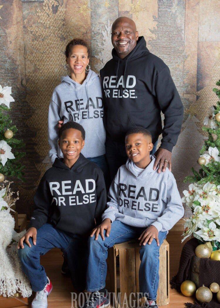 Perfect gift for the family of #bookworms! Each purchase sends a book to a child in a homeless shelter ReadOrElse.com #CyberMonday #Goodwill #Illiteracy #Literacy #ReadingMatters #ChangeTheWorld #BeTheChange #StopHomelessness #Bookworms #family #bigheadbooks #familygoals