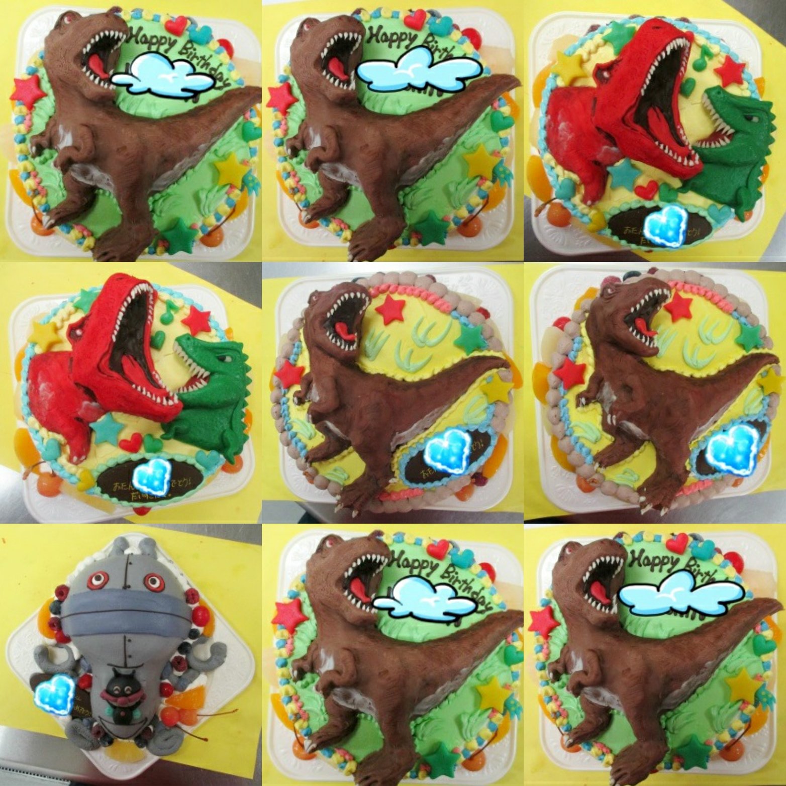 ケーキのはりまや Twitterren ケーキのはりまやです 恐竜ケーキ のご注文を頂きました ありがとうございます 何故かアンパンマンに出てくるだだんだんも居ますが ティラノサウルスかっこいい 恐竜 ティラノサウルス 立体ケーキ 恐竜ケーキ お誕生日 記念日