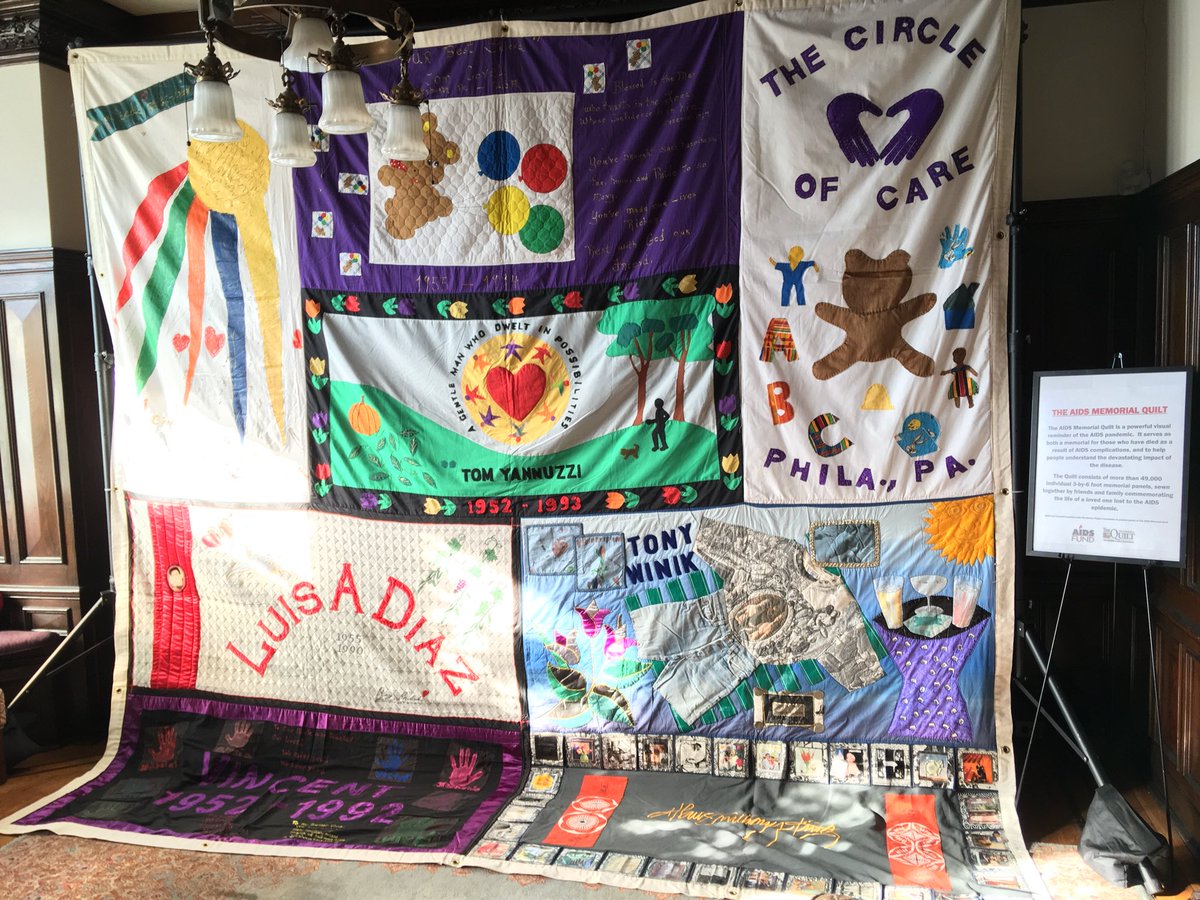 AIDSWalkPhilly's tweet photo. #aidsmemorialquilt #worldaidsday #AIDSFUND #Philadelphia #HIV #AIDS #AIDSFund https://t.co/jgFm65my8f
