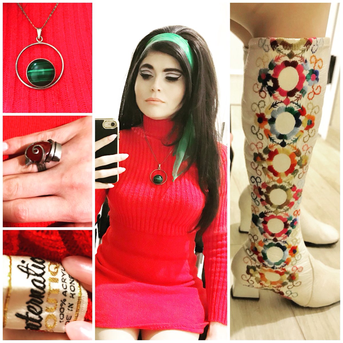 60s turtleneck dress