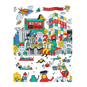 bostonbookfest's tweet photo. We’ve updated the BBF online store with new BBF merchandise, including a new umbrella and our popular #BBF2017 poster, with art by @heyhyesu! Order by 12/12 for Christmas delivery: https://t.co/rUWm908WCV https://t.co/fCB4HRR5oZ