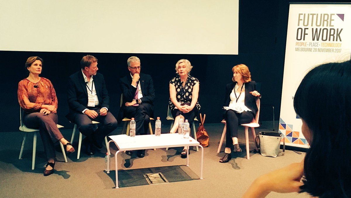 timallred's tweet photo. Great panel discussion hosted by @McKewMax on Educating the Workforce of the Future with @mscott @johnpollaers @bel_robinson_ and Lesley Farrell
#FOW2017 #lifelonglearning #educationalecosystem
@leadingatwork @unimelb https://t.co/zo6LlBGRc7