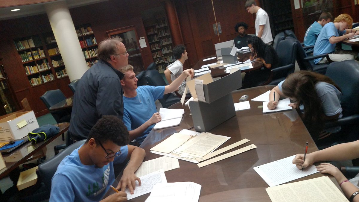 granitezombie's tweet photo. Today, my students spent the better part of the day at East Carolina University's Joyner Library. They read primary source documents from Missionaries in Africa and Asia in the late 1800s and early 1900s. #ECU #Pirates #Joynerlibrary #jhrose https://t.co/hUlqhvm1XS