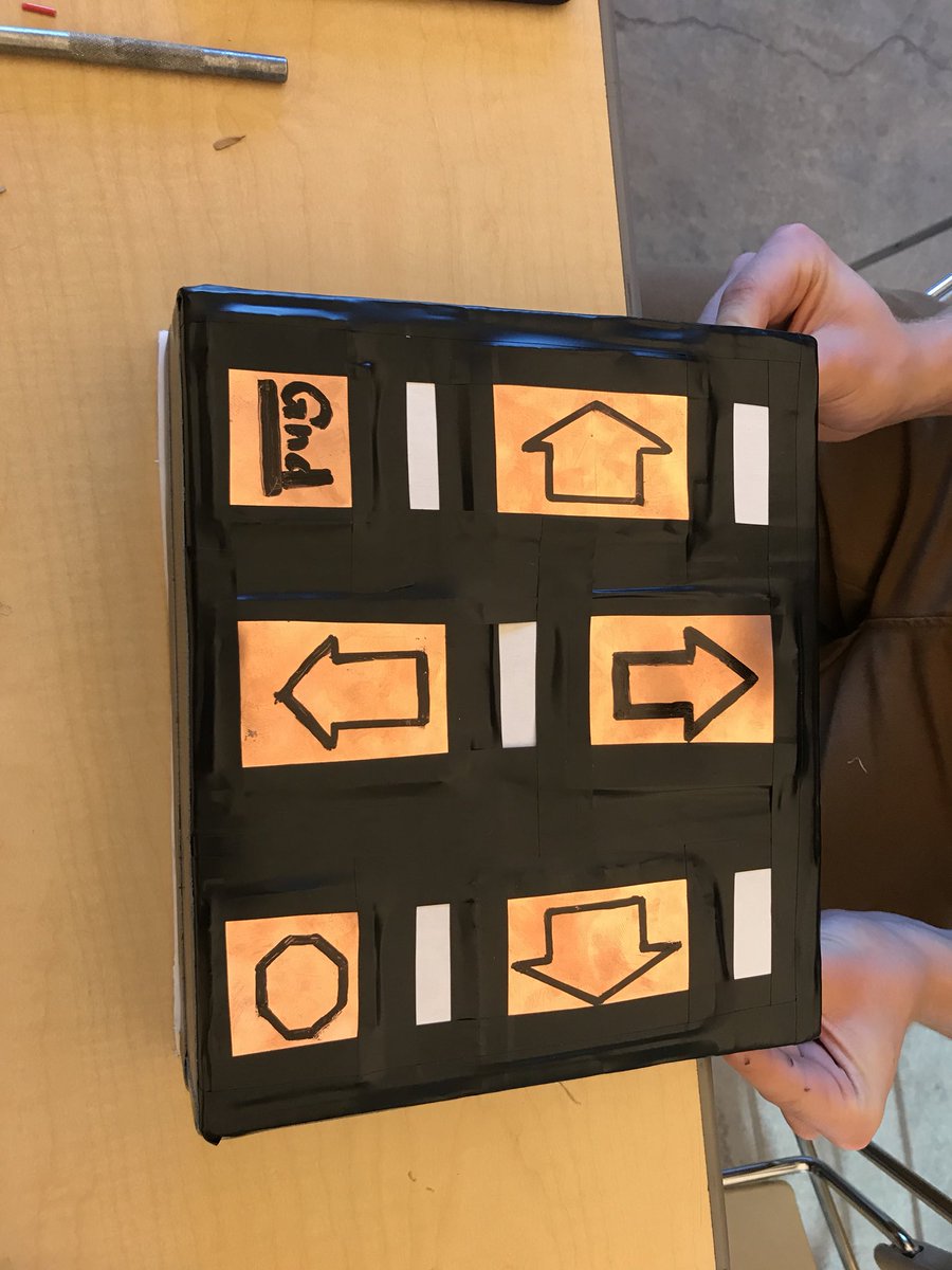 sparklearnai's tweet photo. Assistive Tech @arduino mBOT controller project underway!  @sonomaacademy #b220180sa https://t.co/A6gN3AzUAL