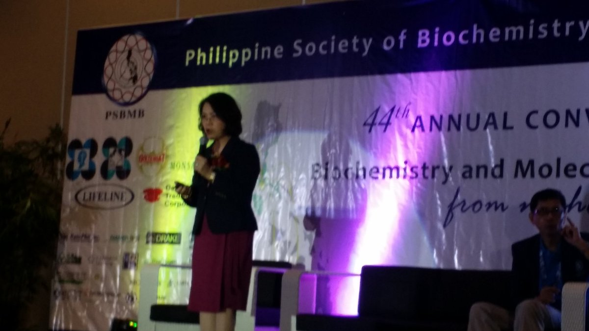 mudjiesantos's tweet photo. "Drug pipeline is running dry" - Acd. Gisela Concepcion as Keynote at 44th #PSBMB  Annual Convention https://t.co/WOWdnP5Bln