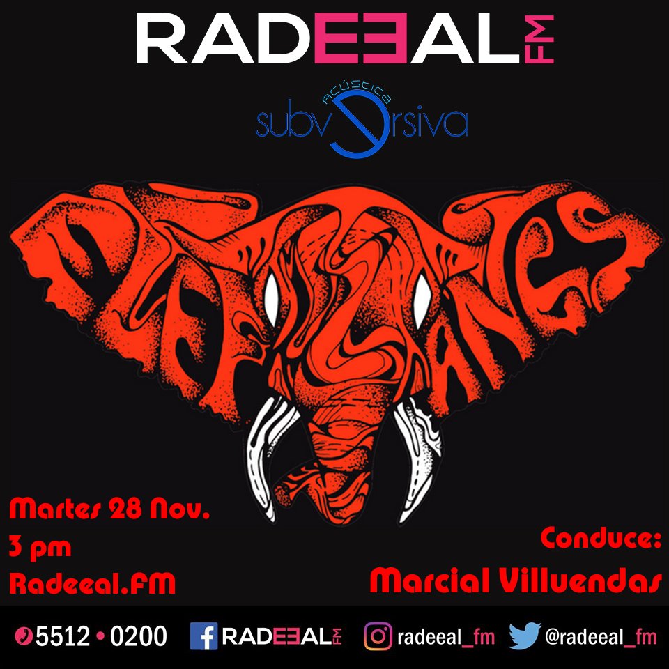 AcusticaSub's tweet photo. Sonido que combina #HardRock y #Stoner de California de finales de los 80's traído a la actualidad y toques experimentales, 
llega al programa .@elefangsmx de Cancún a platicar con @marcial_villu y presentar #MonsterEP a la cabina de @radeeal_fm
Martes 3pm Radeeal.FM #RT https://t.co/Ze4HFh9PU4