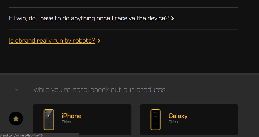amitv77's tweet image. Well played @dbrand