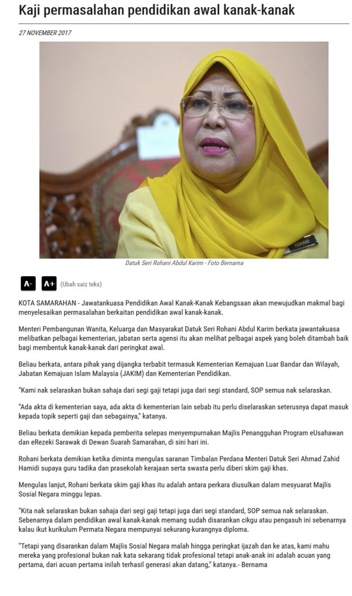 KPWKM's tweet photo. Kerjasama semua pihak perlu diperkasakan untuk memantau permasalahan pendidikan awal kanak-kanak ... https://t.co/lp7FGPmsZ5