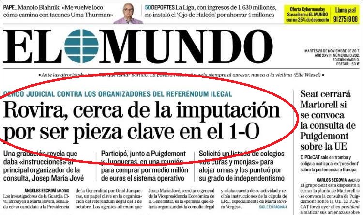Candeliano's tweet photo. Ha sido contemplar la posibilidad de que Marta Rovira pueda ser Presidenta de la Generalitat y las cloacas del estado se han puesto a funcionar a todo trapo. #nosepodíasaber https://t.co/UPrNNTf0Qi