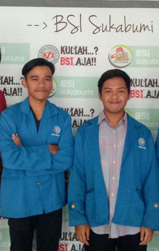 HmjkaS's tweet photo. Selamat kepada Randi (ketua) dan Dimas (wakil ketua) HMJKA AMIK BSI Sukabumi periode 2017-2018 #kuliahbsiaja https://t.co/3deN5OfXQX