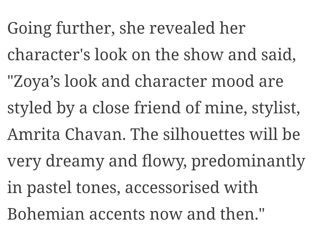 Jenwinget__fc's tweet photo. @jenwinget on Zoya's look on the show: "The silhouettes will be very dreamy and flowy, predominantly in pastel tones, accessorised with Bohemian accents now and then" 

She will be styled by her dear friend Amrita Chavan in this show..❤️

#Bepannaah 
#Beyhadh https://t.co/78qj6Swtey