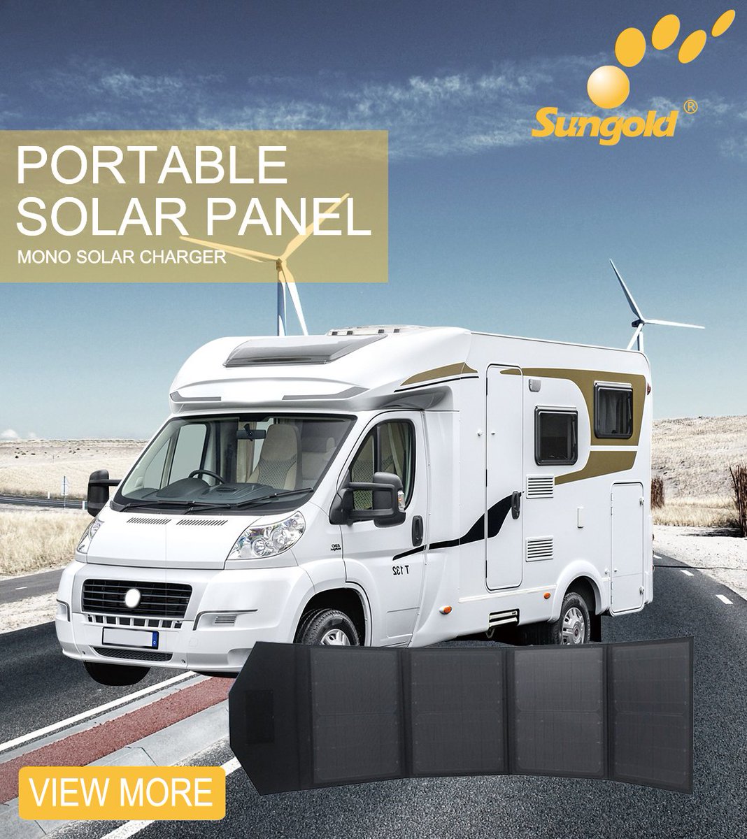 sungoldsolar's tweet photo. Sungold  #100W 12V  #Folding #Solar #Panel Charger# for #Outdoor #Camping, #RV, #Caravan, #Motorhomes https://t.co/1yvLPuZjlW
