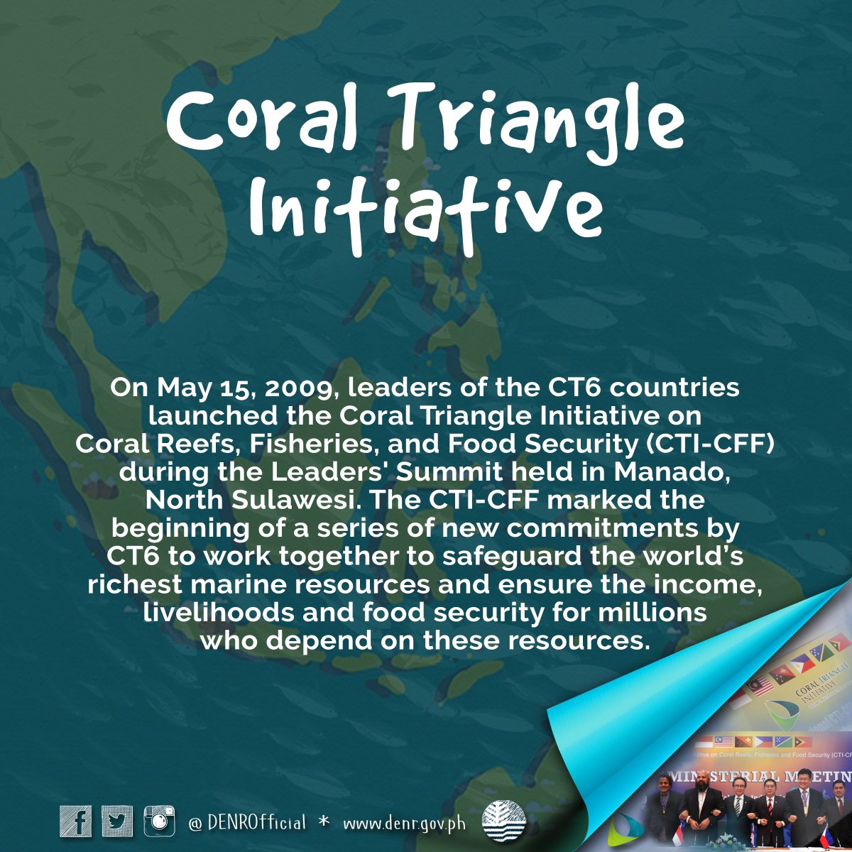 DENROfficial's tweet photo. READ and RT: The six countries within the Coral Triangle have banded together to address challenges facing the region's marine resources and the millions of people dependent on them. 
@CTICFF #CoralTriangle #marinebiodiversity https://t.co/5AgJgnJnGA