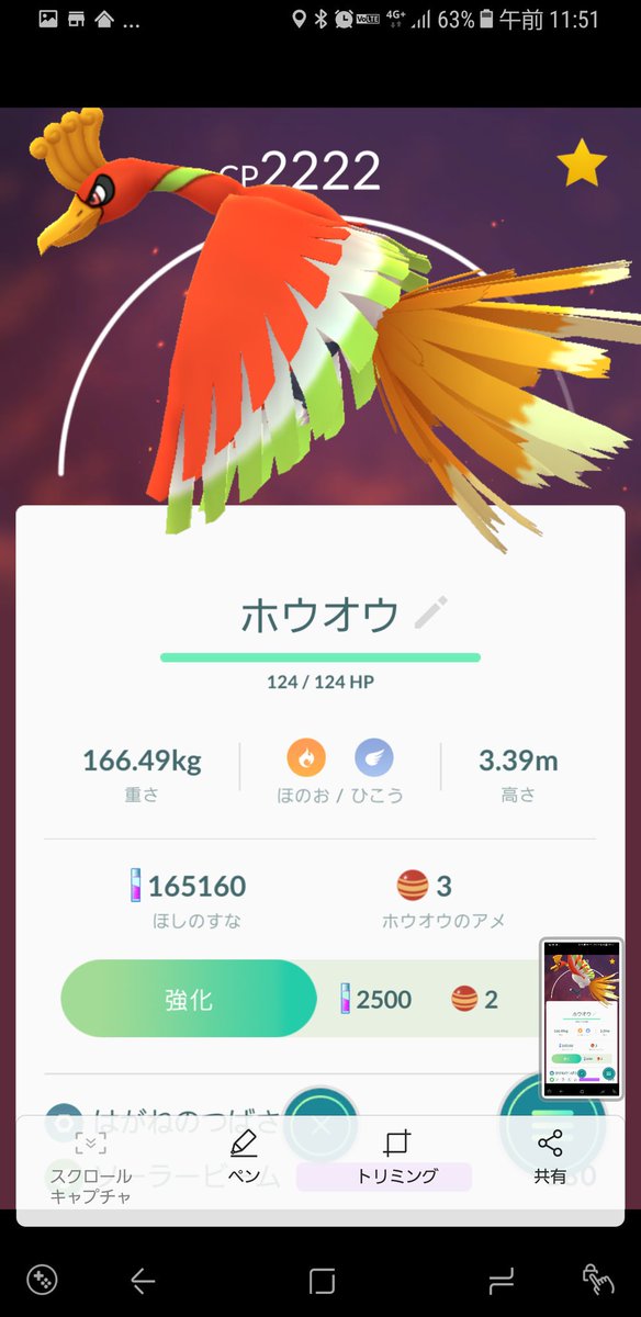 ポケモンgo ホウオウの100個体値ゲットに歓喜の声 ２週間以内にゲットなるか ポケモンgo攻略まとめ速報