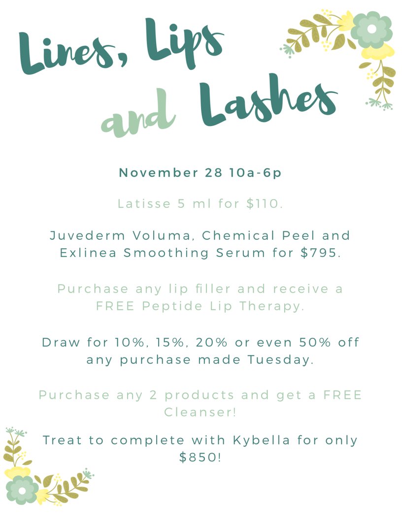 KnoxvilleHLWC's tweet photo. THE EXCLUSIVE EVENT SPECIALS!
RT to help a friend... ☺️ #lineslipsandlashes #medispaevent https://t.co/M1JjPRPNoB