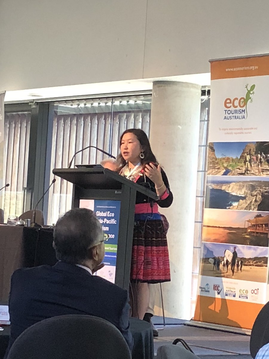 Shu Tan’s community needed a role model - so she became one. An inspiring story of #ecotourism #socialenterprise created by and for a community in the mountains of #Vietnam ⛰ #globaleco17 <a href="/EcotourismAus/">Ecotourism Australia</a> <a href="/SapaOchau/">Sapa O'Chau SocEnt</a>