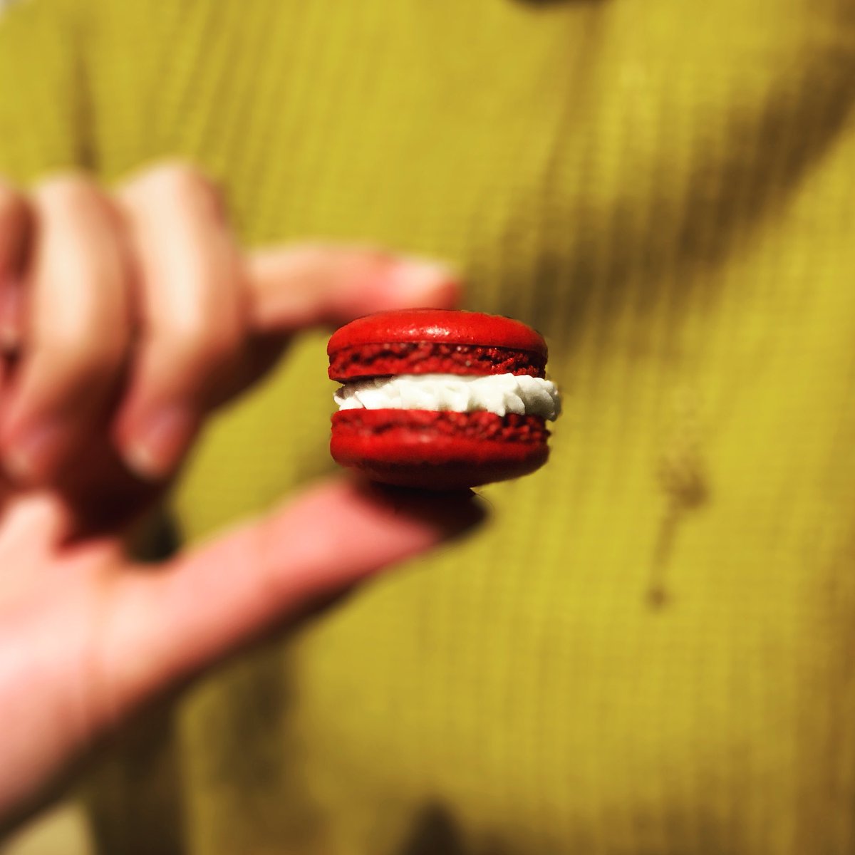 sazub3ri's tweet photo. Feels so good to finally get it right every single time
#macaronmaking #itsart #alhamdulillah #redvelvet #creamcheese #doctorbaker #justahobby #bakingdiary https://t.co/qXDWGYabcL