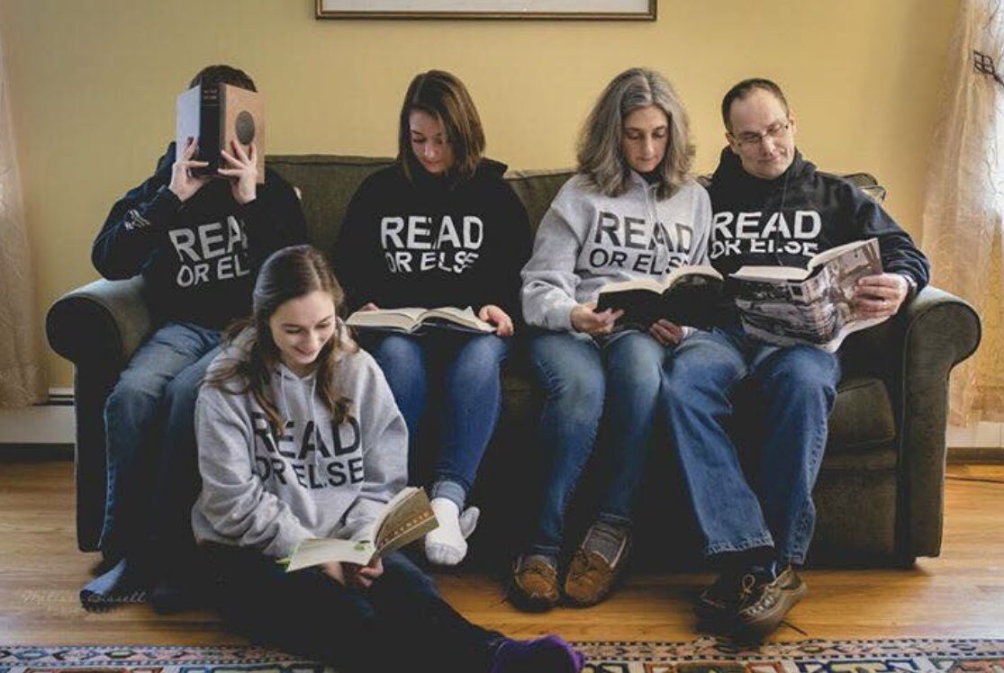 Perfect gift for the family of #bookworms! Each purchase sends a book to a child in a homeless shelter ReadOrElse.com #CyberMonday #Goodwill #Illiteracy #Literacy #ReadingMatters #ChangeTheWorld #BeTheChange #StopHomelessness #Bookworms #family #bigheadbooks #familygoals