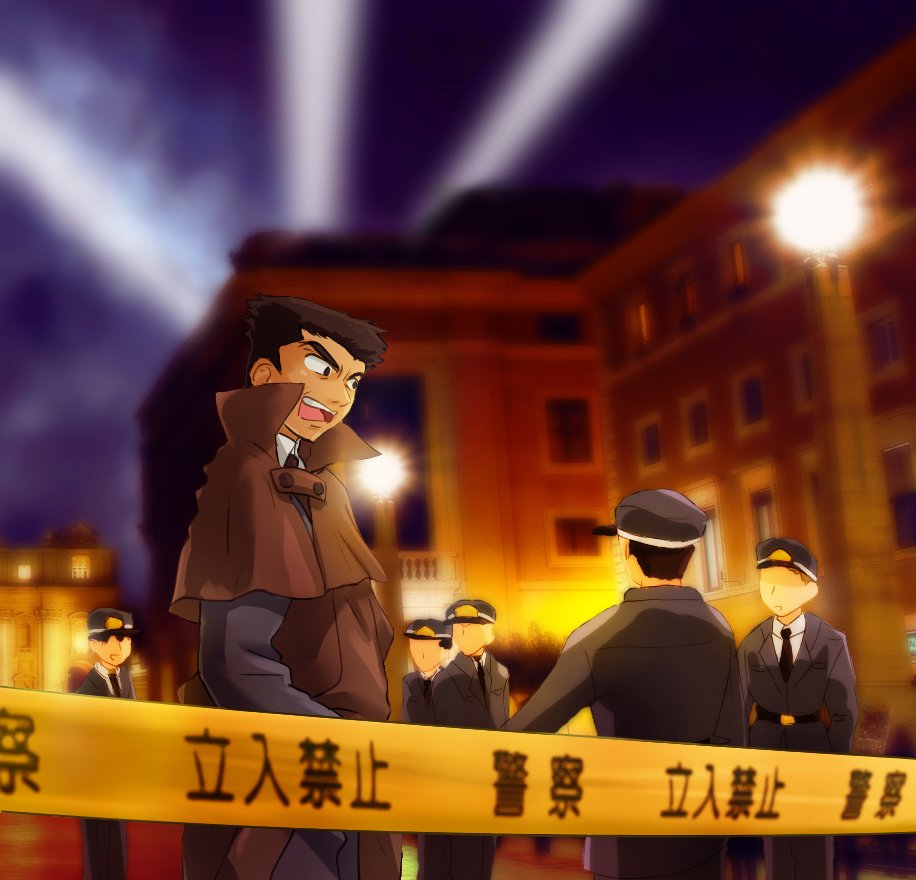 Saehara-san, the father of one of Daisuke’s friends is here. He works for the police.
Heist nights are always busy for him! (⌒_⌒;)