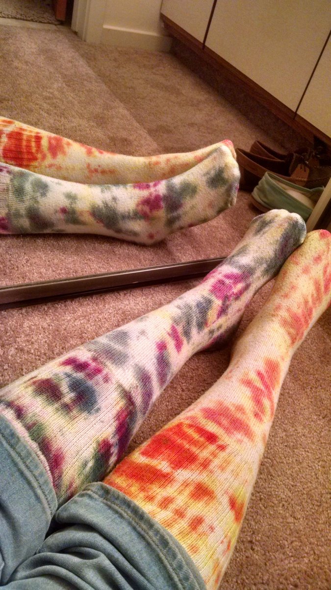 cynap's tweet photo. #PSCUCrazySocks My homemade crazy tie-dye socks I use to play sports, or for wild crazy days! @pscucolorado https://t.co/ClJ91nkU9t