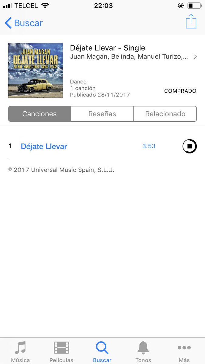 JonnaWacko's tweet photo. Ya comprada @belindapop me encanta!!!! #DejateLlevar @JuanMagan otro súper éxito!!! 🙌🏻🙌🏻 @ManuelTurizo_ @Snovatv  #BCase 🚗🚙🚌💃🏻🌧��� https://t.co/9BjmJOk3Pw