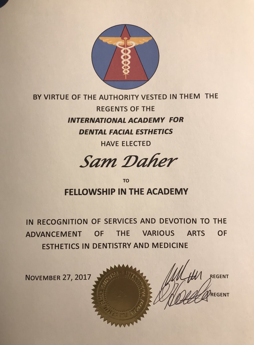 DrSamDaher's tweet photo. Proud to have been inducted into the #IADFE https://t.co/JrYsJhUz9h