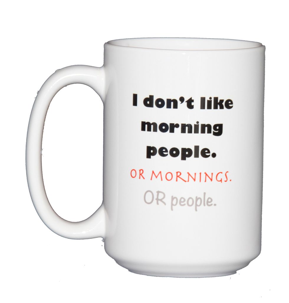 glassandsass's tweet photo. Don't like #morningpeople or MORNINGS or PEOPLE so take that #morningssuck https://t.co/0DNrMzx9Mg #glitterglassandsass #coffee #ineedcoffee #mugs #funny #darkhumor https://t.co/iKazV9M0Sd