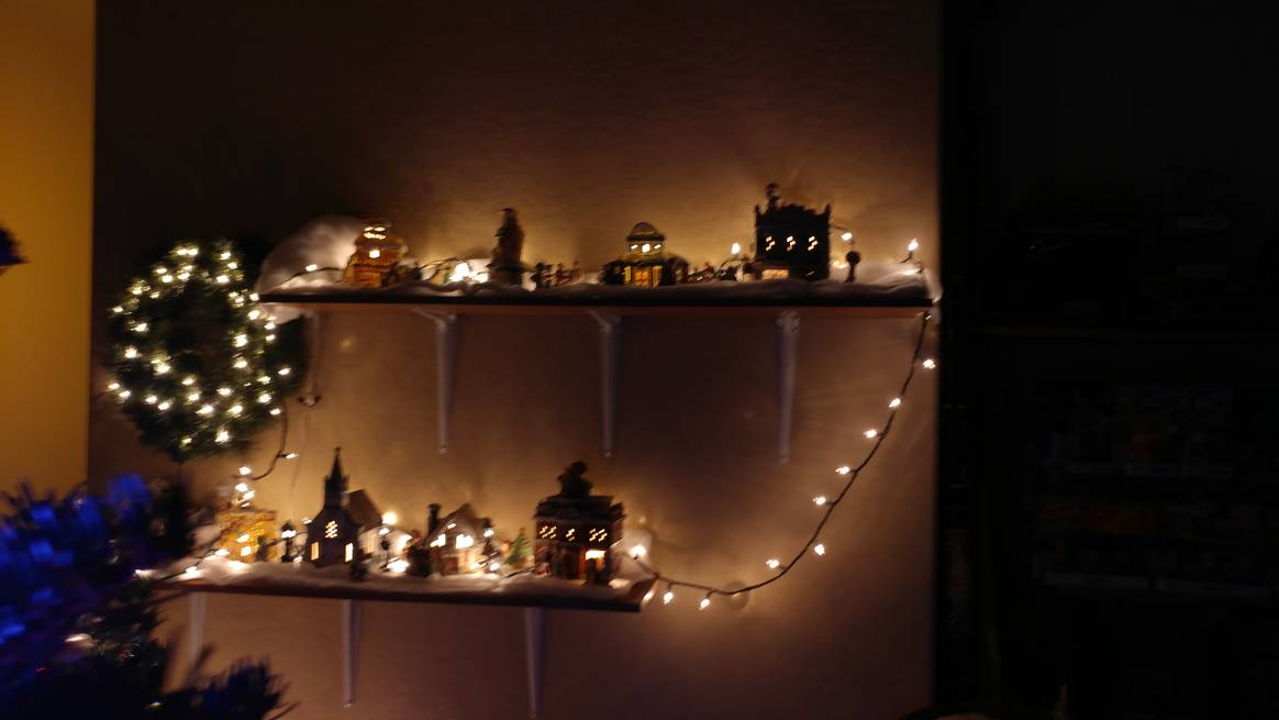 keelyskeets's tweet photo. Two story Christmas village! https://t.co/r4MJ3T2Tkc